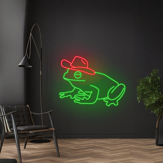 Cowboy Frog Led Signs Wall Led Lights