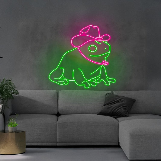 Cowboy Frog Wall Led Lights