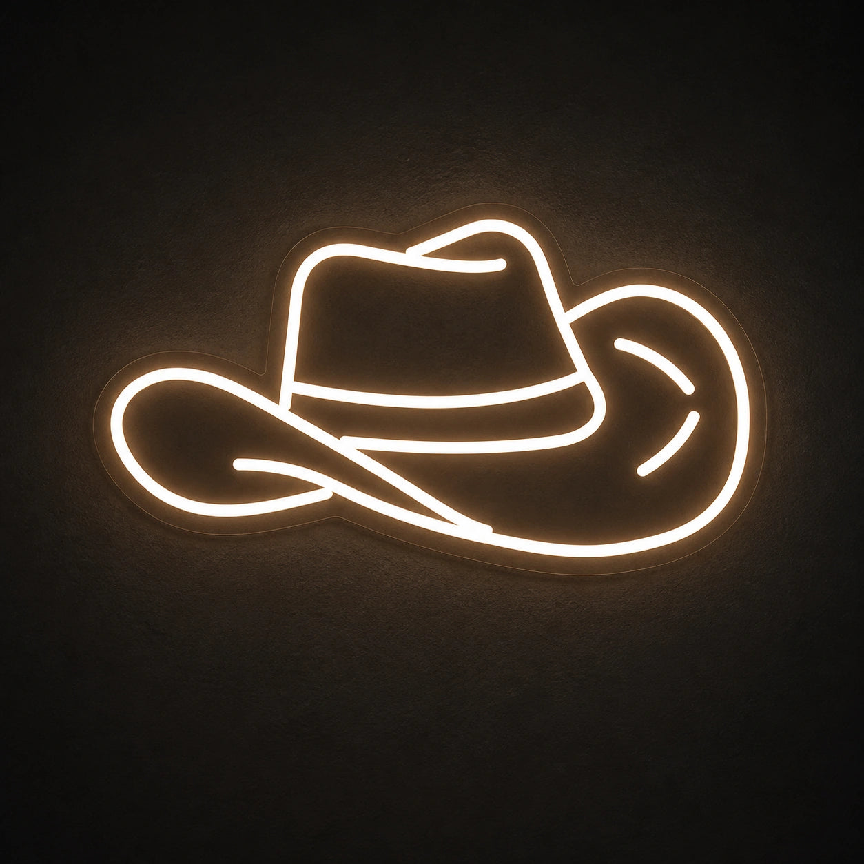 Cowboy Hat Dads Wall Art Vintage LED Neon Sign main product image