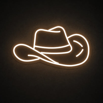 Cowboy Hat Dads Wall Art Vintage LED Neon Sign main product image