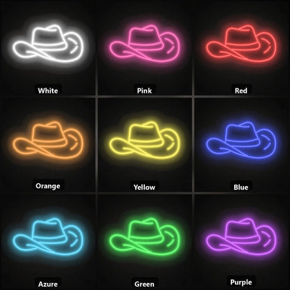 Cowboy Hat Dads Wall Art Vintage LED Neon Sign - Shineneon