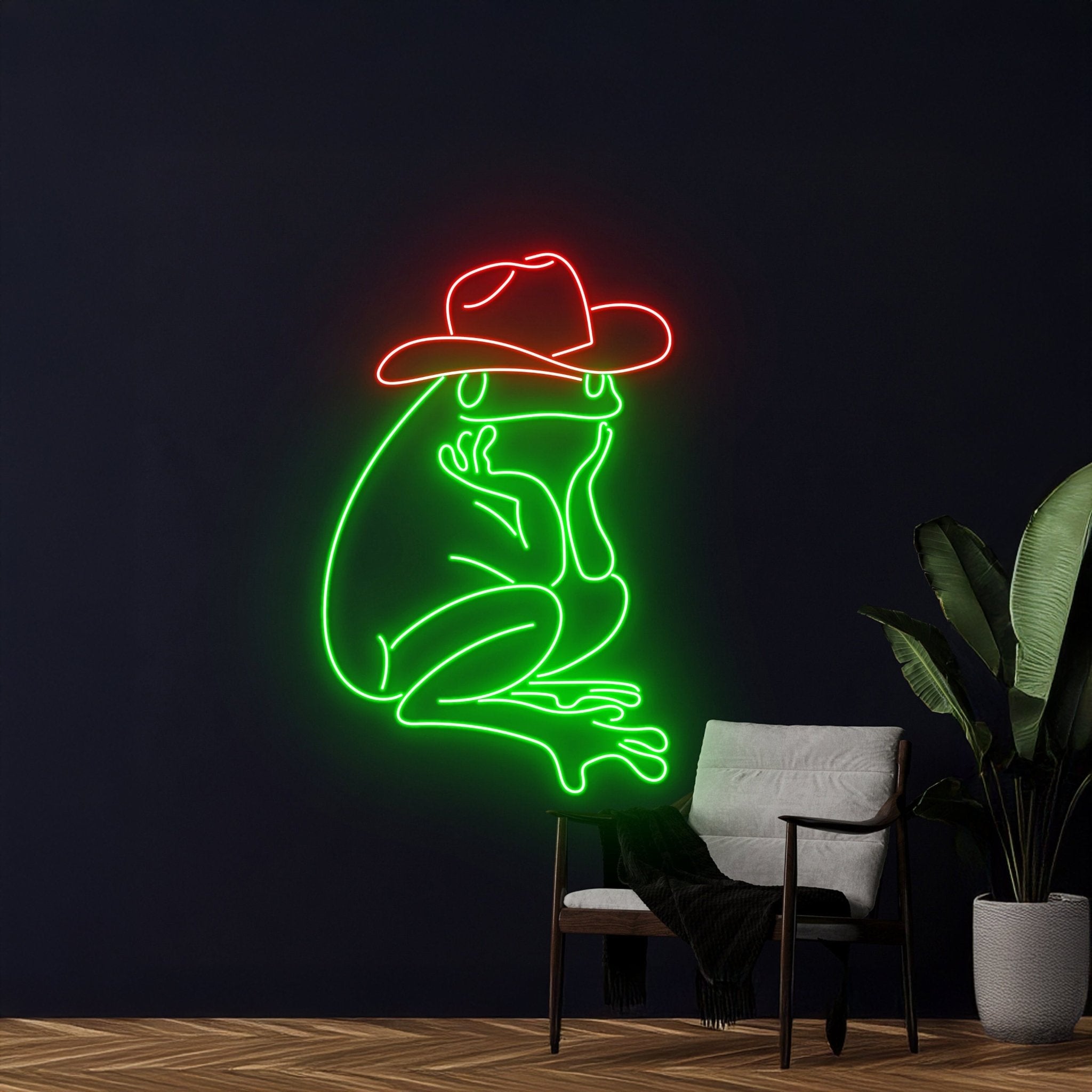 Cowboy Hat Frog Led Light - Shineneon