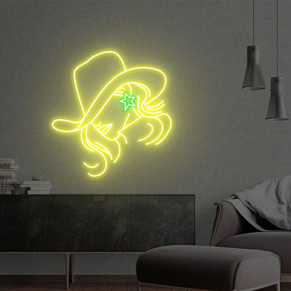 Cowboy Hat Led Neon Sign Game Room Bar - Shineneon