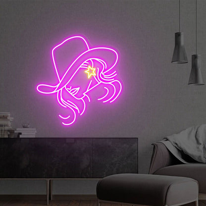 Cowboy Hat Led Neon Sign Game Room Bar - Shineneon