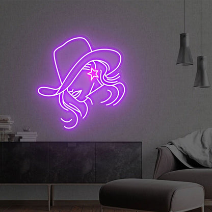 Cowboy Hat Led Neon Sign Game Room Bar - Shineneon