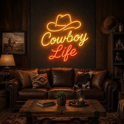 Cowboy Life Vintage LED Neon Sign - Shineneon