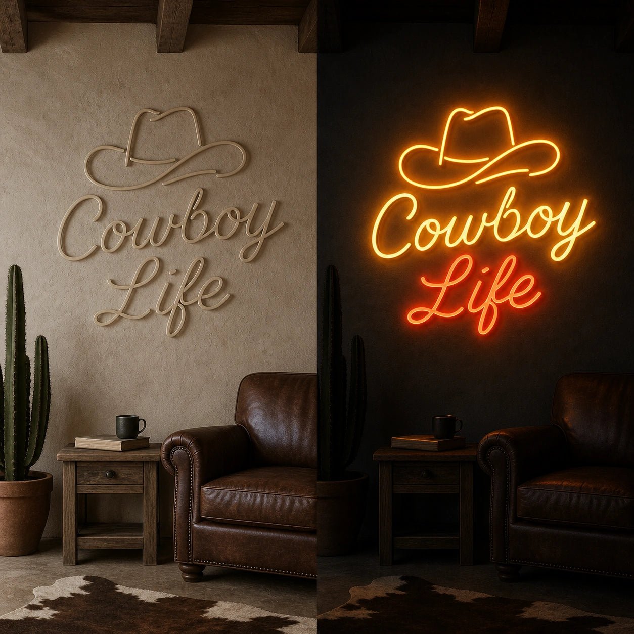 Cowboy Life Vintage LED Neon Sign - Shineneon