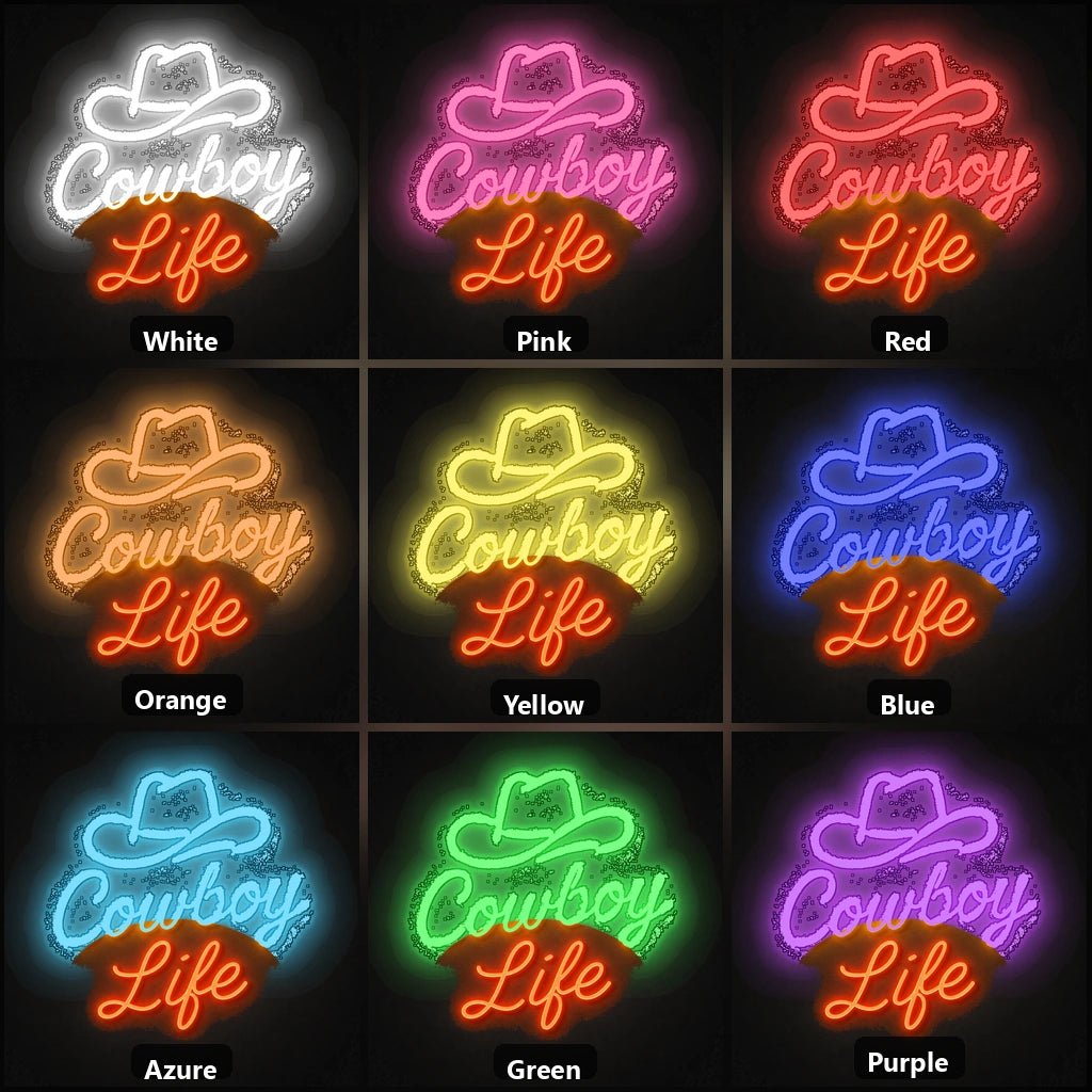 Cowboy Life Vintage LED Neon Sign - Shineneon