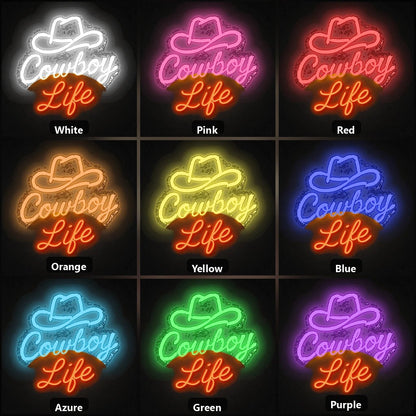 Cowboy Life Vintage LED Neon Sign - Shineneon
