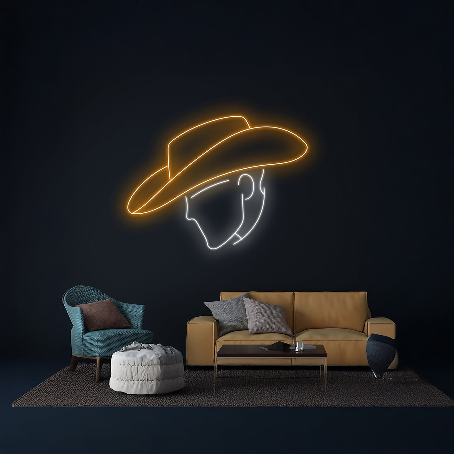 Cowboy Neon Light Western Man Led Light