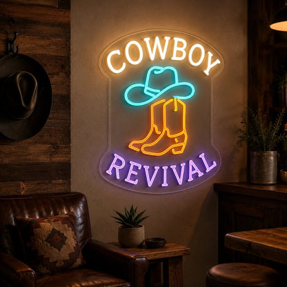 Cowboy Revival LED Neon Sign - Shineneon