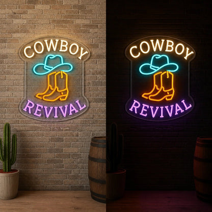 Cowboy Revival Vintage LED Neon Sign - Shineneon