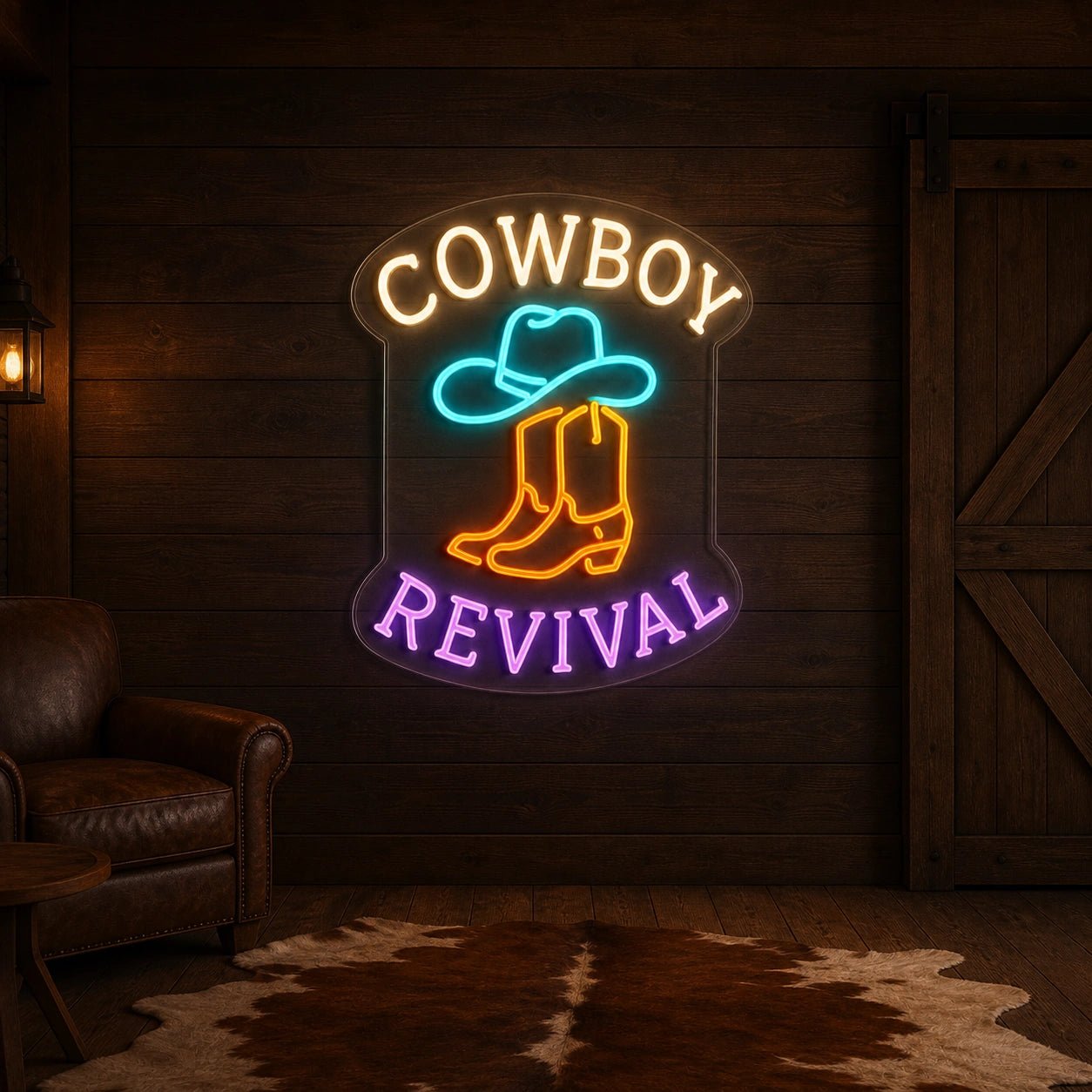 Cowboy Revival Vintage LED Neon Sign - Shineneon