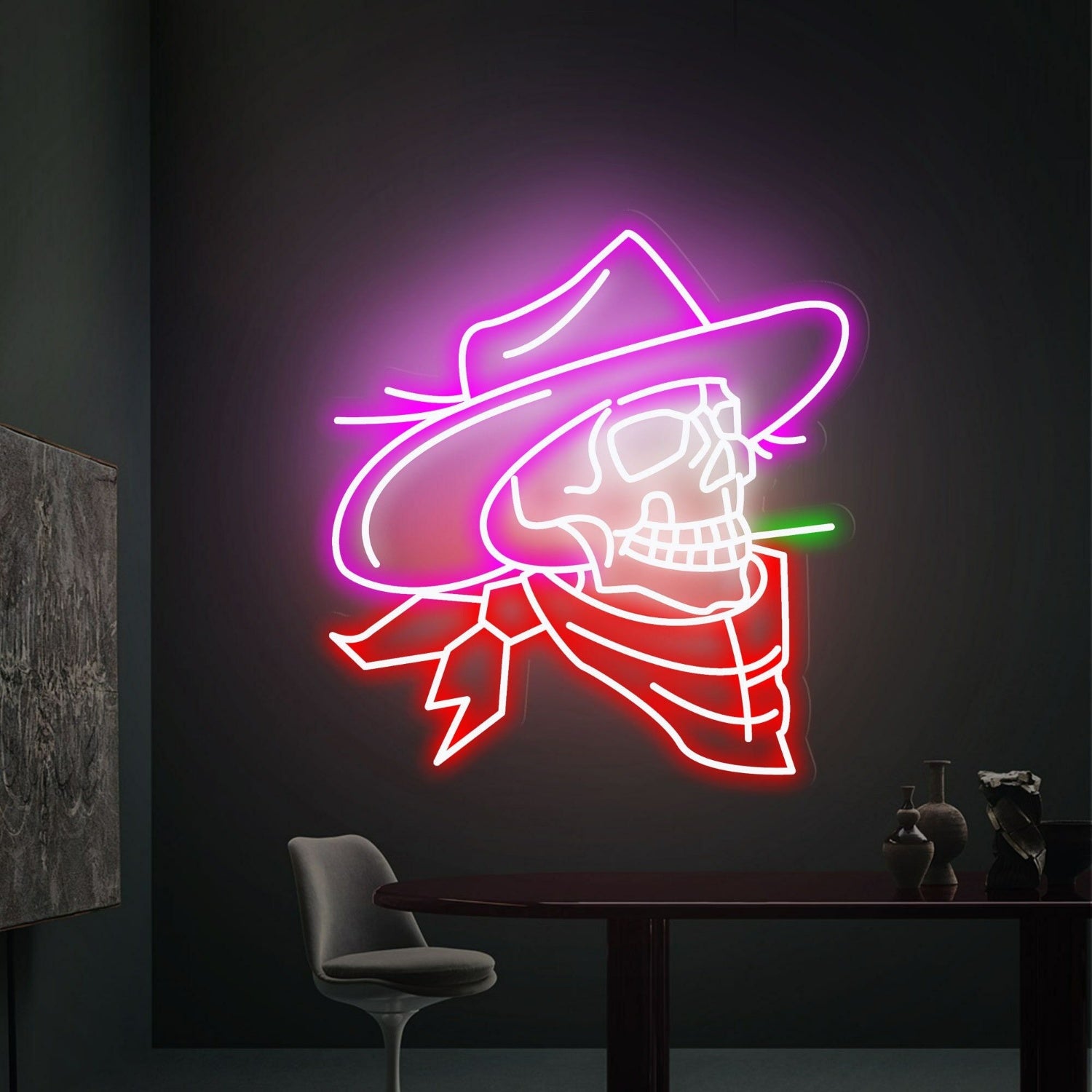 Cowboy Skull Neon Light A Unique Blend Of Wild West | Shineneon