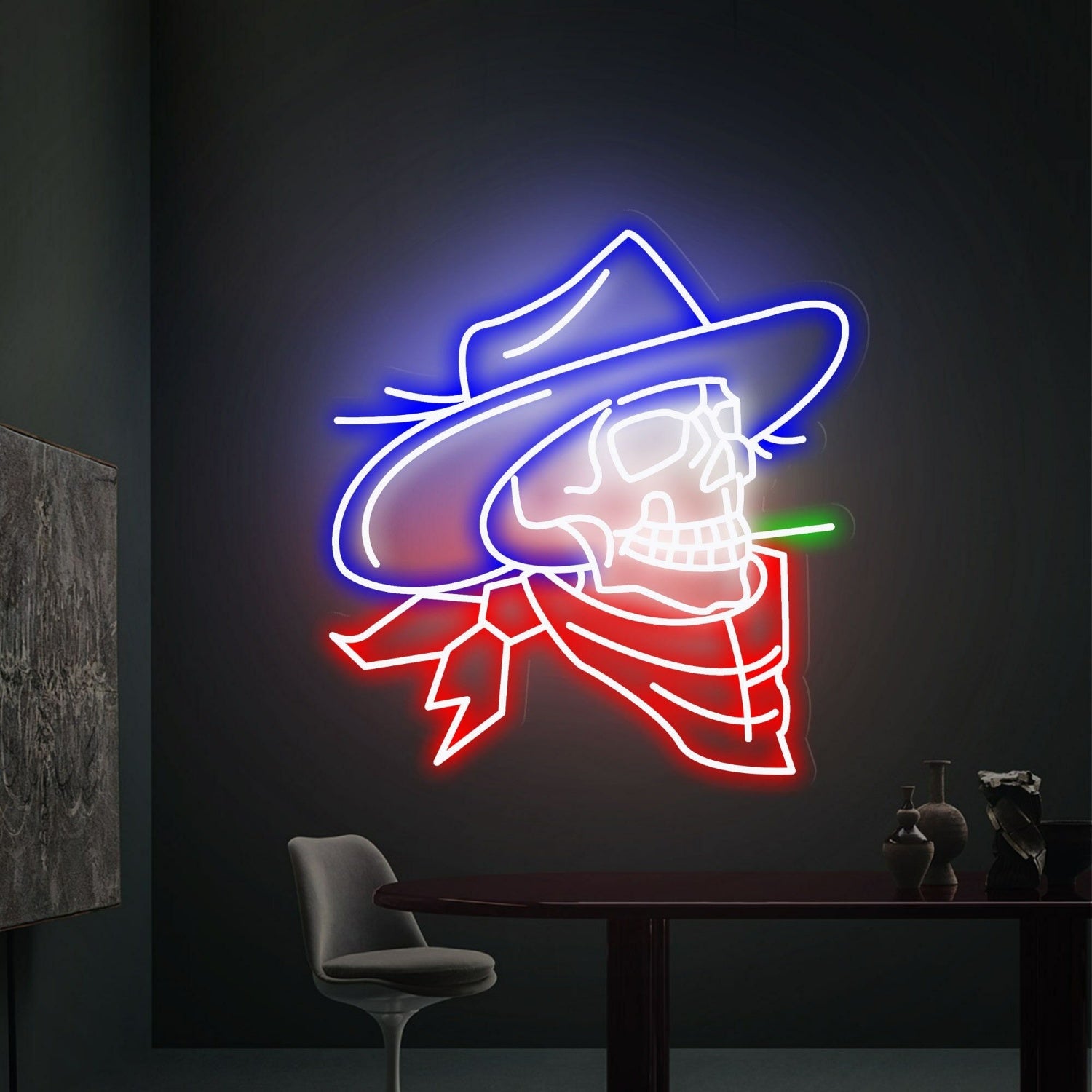 Cowboy Skull Neon Light A Unique Blend Of Wild West | Shineneon