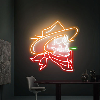 Cowboy Skull Neon Light A Unique Blend Of Wild West | Shineneon