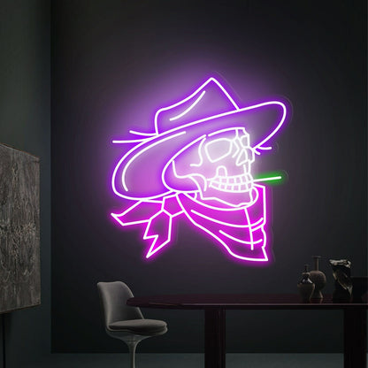Cowboy Skull Neon Light A Unique Blend Of Wild West | Shineneon