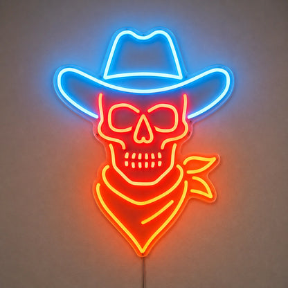 Cowboy Skull Neon Sign LED Neon Sign high-converting product image