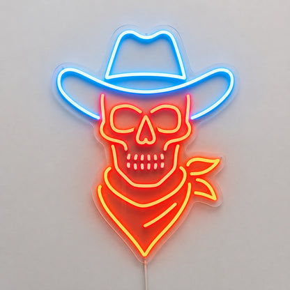 Cowboy Skull Neon Sign LED Neon Sign main product image