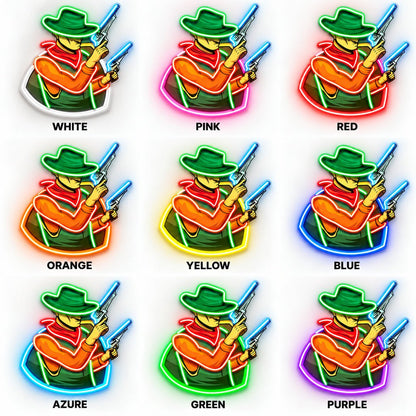 Cowboy With Pistols LED Neon Sign - Shineneon