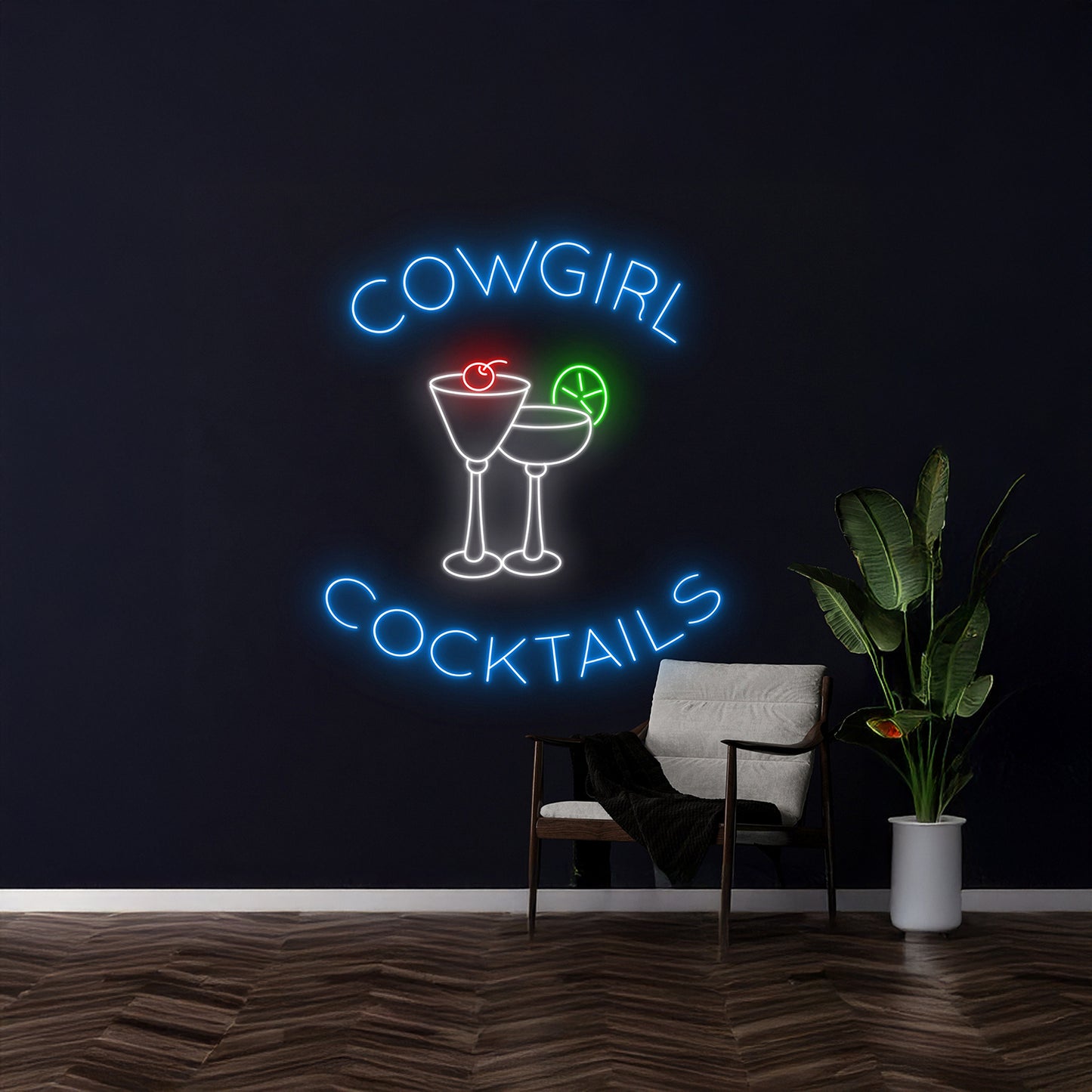 Cowgirl Cocktail Led Light