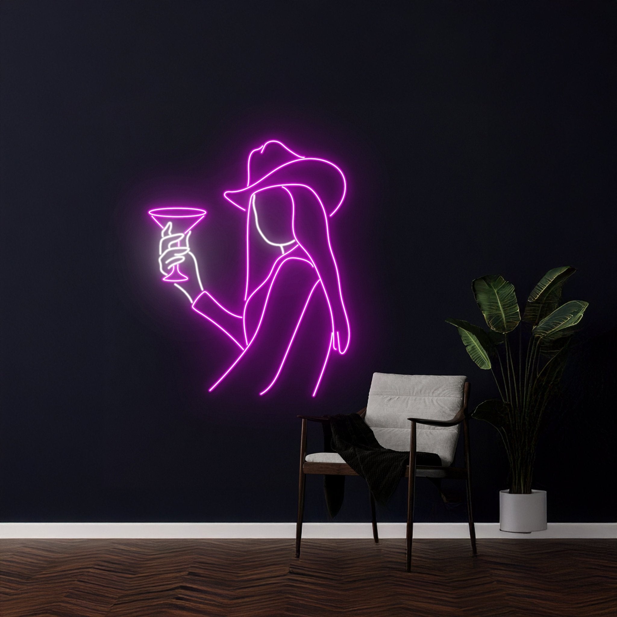 Cowgirl Cocktail Neon Sign - Shineneon