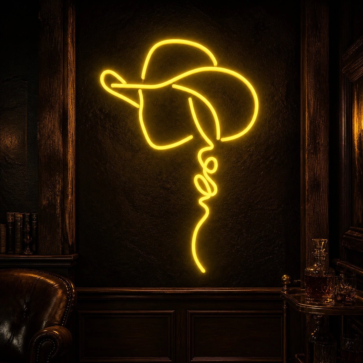 Cowgirl Cowboy Hat Word Vintage LED Neon Sign - Shineneon