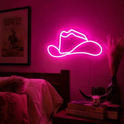 Cowgirl Hat LED Neon Sign - Shineneon
