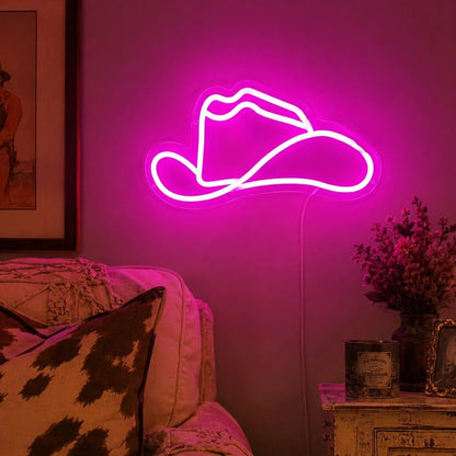 Cowgirl Hat LED Neon Sign - Shineneon
