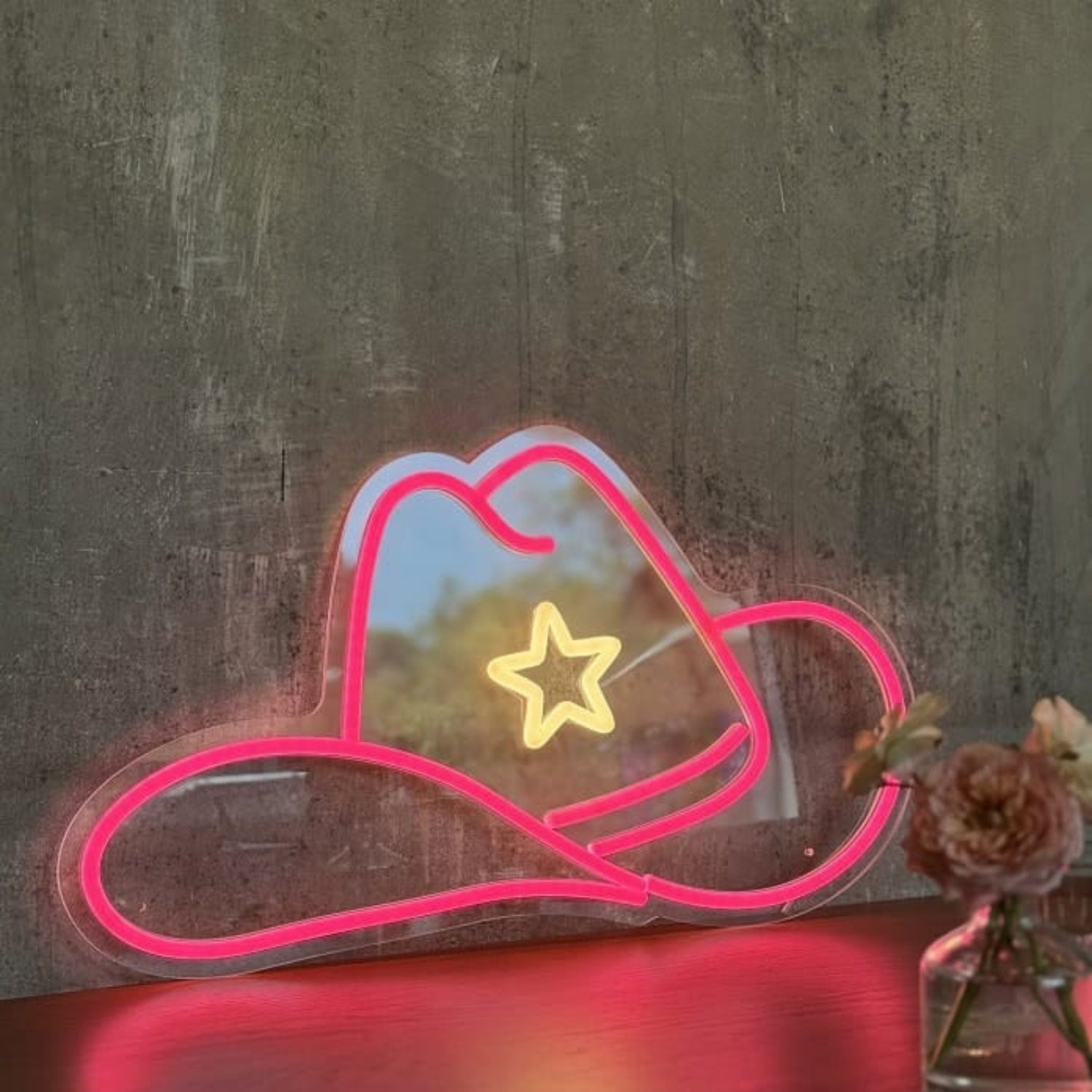 Cowgirl Hat Led Neon Sign Wall Art | Shineneon
