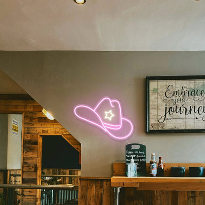 Cowgirl Hat Led Neon Sign Wall Art | Shineneon
