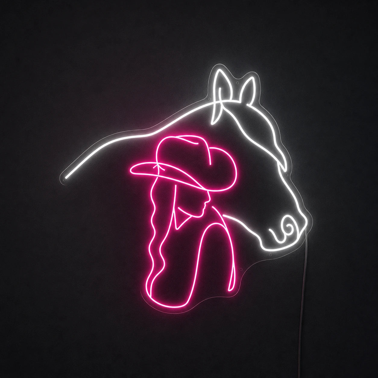 Cowgirl Horse Neon Sign LED Neon Sign main product image
