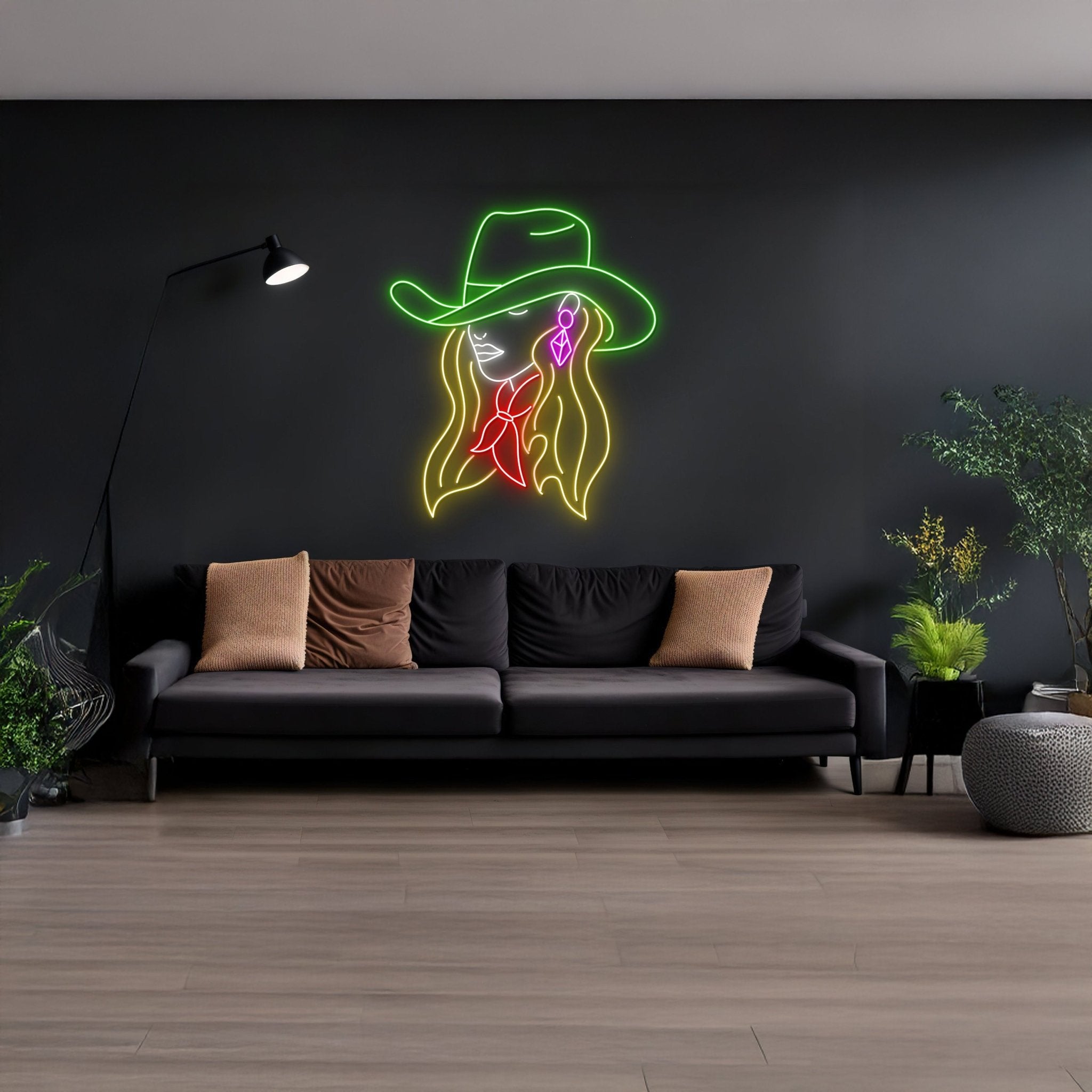 Cowgirl Led Sign Wall Decor Bar Neon Sign - Shineneon