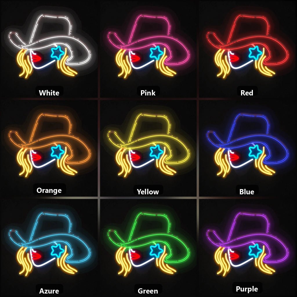 Cowgirl Word Vintage LED Neon Sign - Shineneon