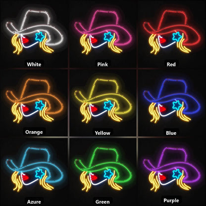 Cowgirl Word Vintage LED Neon Sign - Shineneon