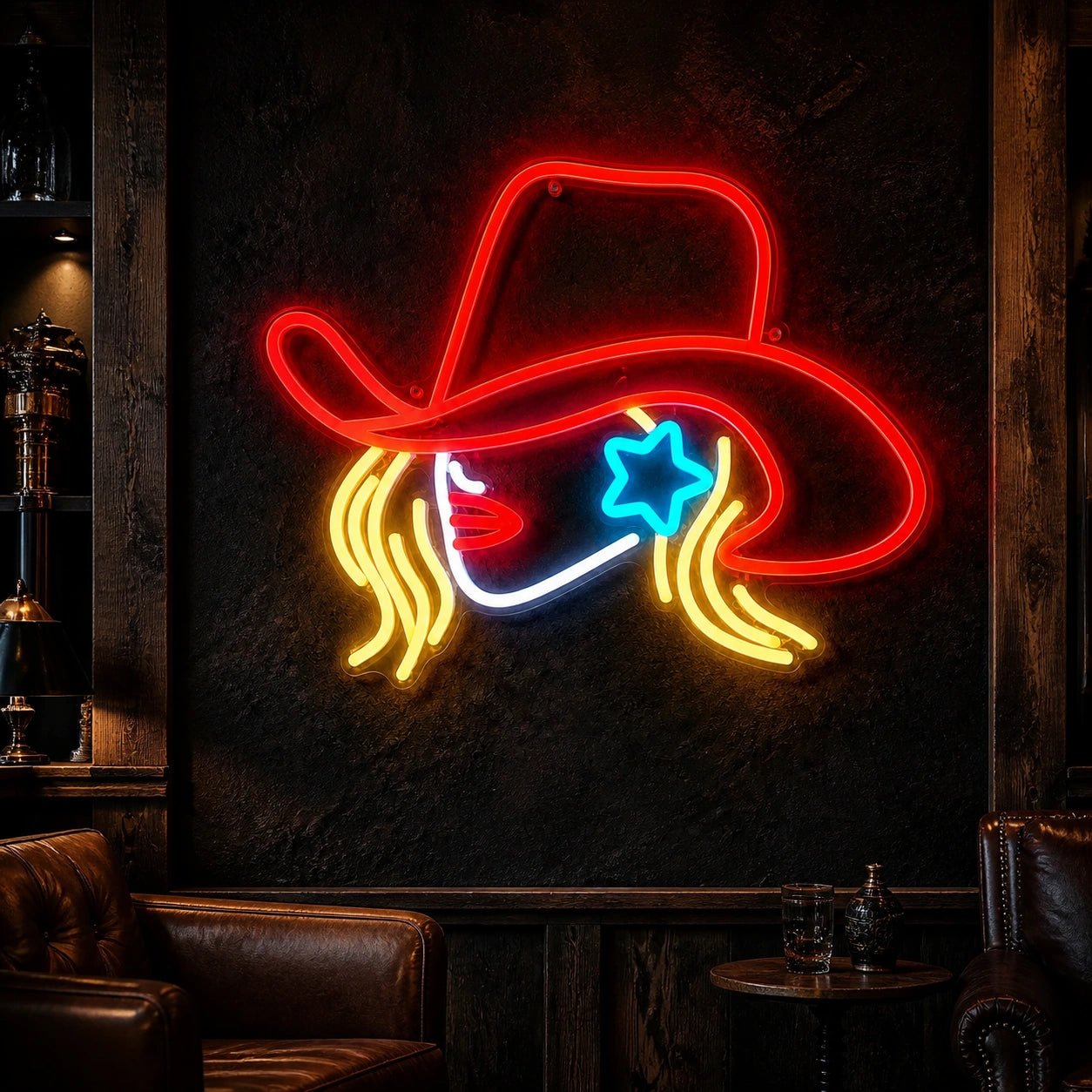 Cowgirl Word Vintage LED Neon Sign - Shineneon