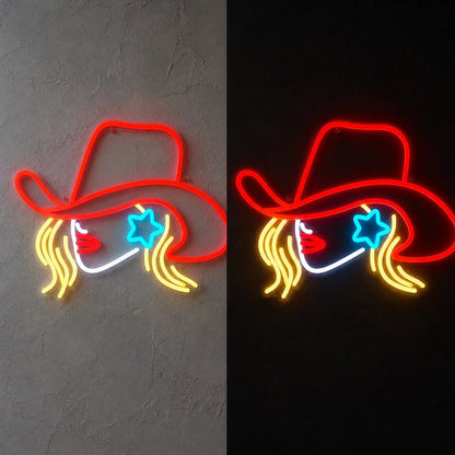 Cowgirl Word Vintage LED Neon Sign - Shineneon