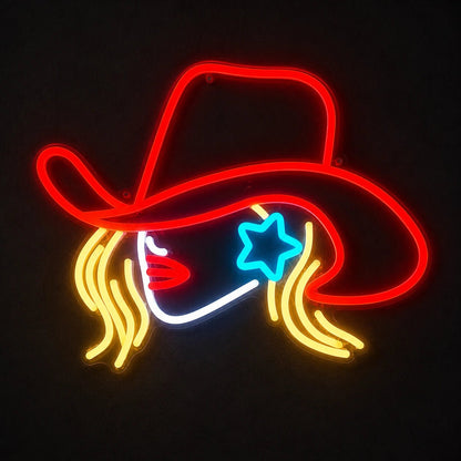 Cowgirl Word Vintage LED Neon Sign - Shineneon