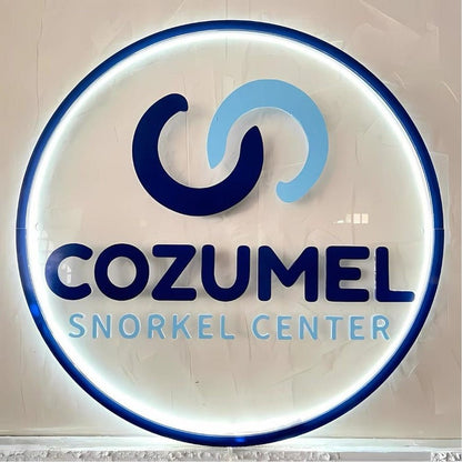 Cozumel Snorkel Center Acrylic Business Logo Sign - Shineneon