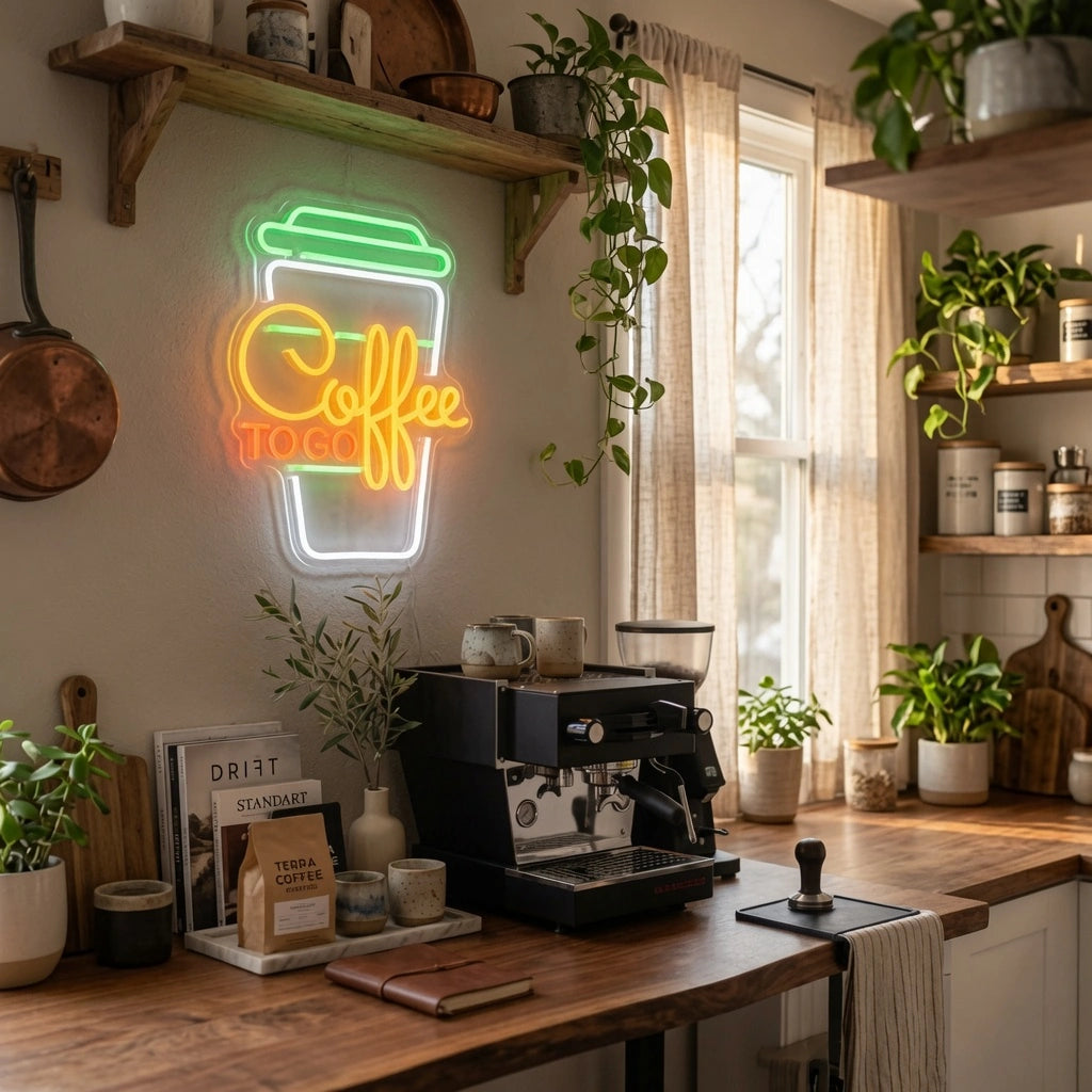 Cozy Coffee LED Neon Sign - 02 High-Converting Product Image