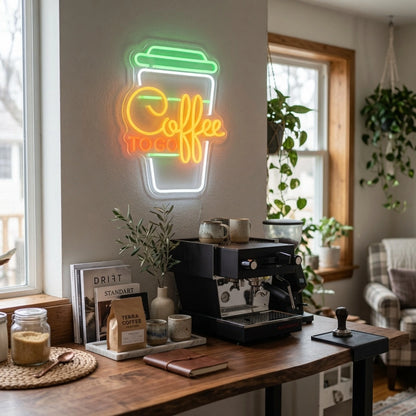 Cozy Coffee LED Neon Sign - 03 Real Lifestyle Scene