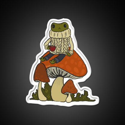 Cozy Frog Cafe Led Neon Sign Espresso Bar Art Rgb Color