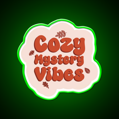 Cozy Mystery Vibes Cafe Led Neon Sign Espresso Bar Art Rgb Color