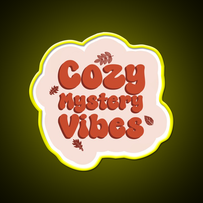 Cozy Mystery Vibes Cafe Led Neon Sign Espresso Bar Art Rgb Color