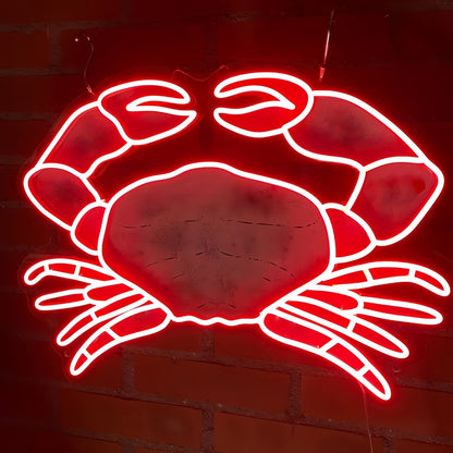 Crab Illuminate Your With Neon Seafood - Shineneon