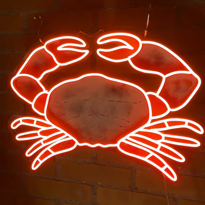 Crab Illuminate Your With Neon Seafood - Shineneon