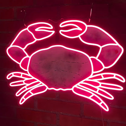 Crab Illuminate Your With Neon Seafood - Shineneon