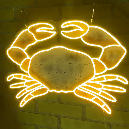 Crab Illuminate Your With Neon Seafood - Shineneon