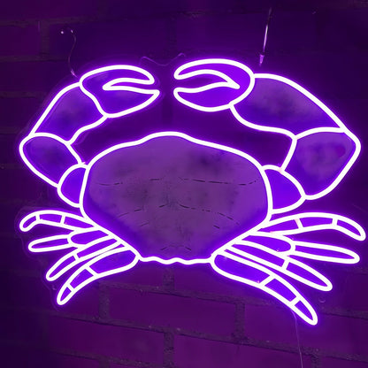 Crab Illuminate Your With Neon Seafood - Shineneon