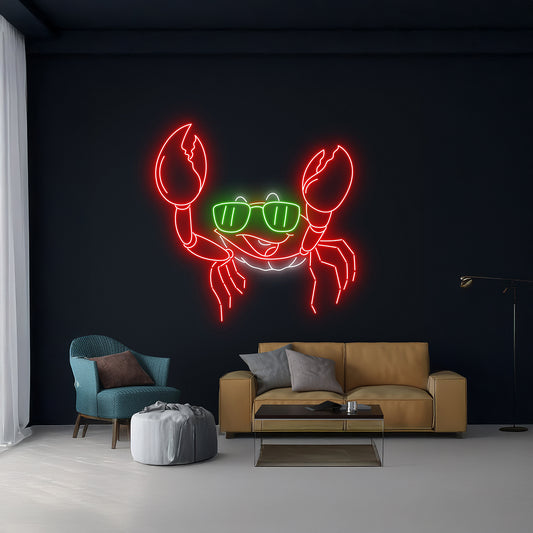 Crab Neon Sign